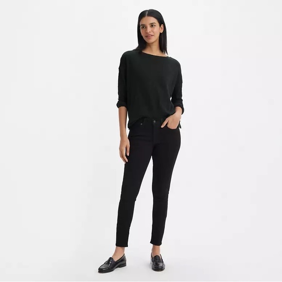 Levi’s 711 black skinny jeans with stretch - Picture 2 of 6